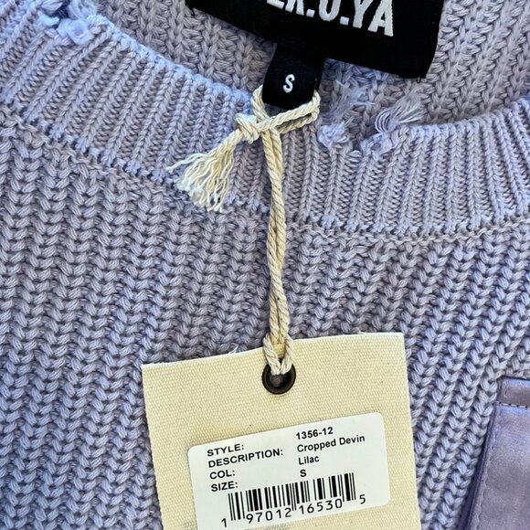 Seroya Woman's Purple Devin Sweater/Aloha Skirt Set Sz Sm - Picture 5 of 10